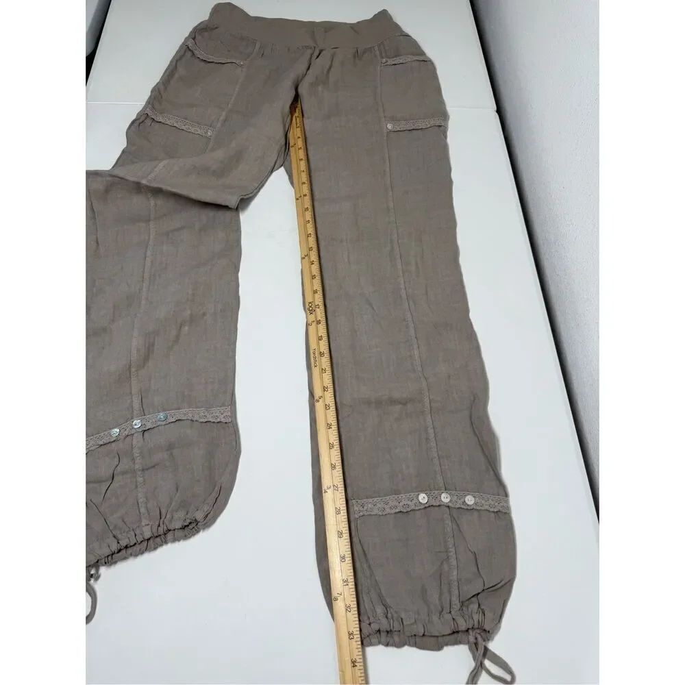 Driver Women’s Bohemian Linen Pants Joggers Size XXL EU/ XL US Lace Trim *Notes - Picture 10 of 16